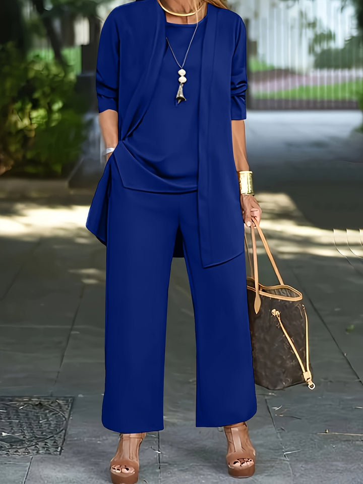 Eveline™ - Chic Effen Driedelig Set