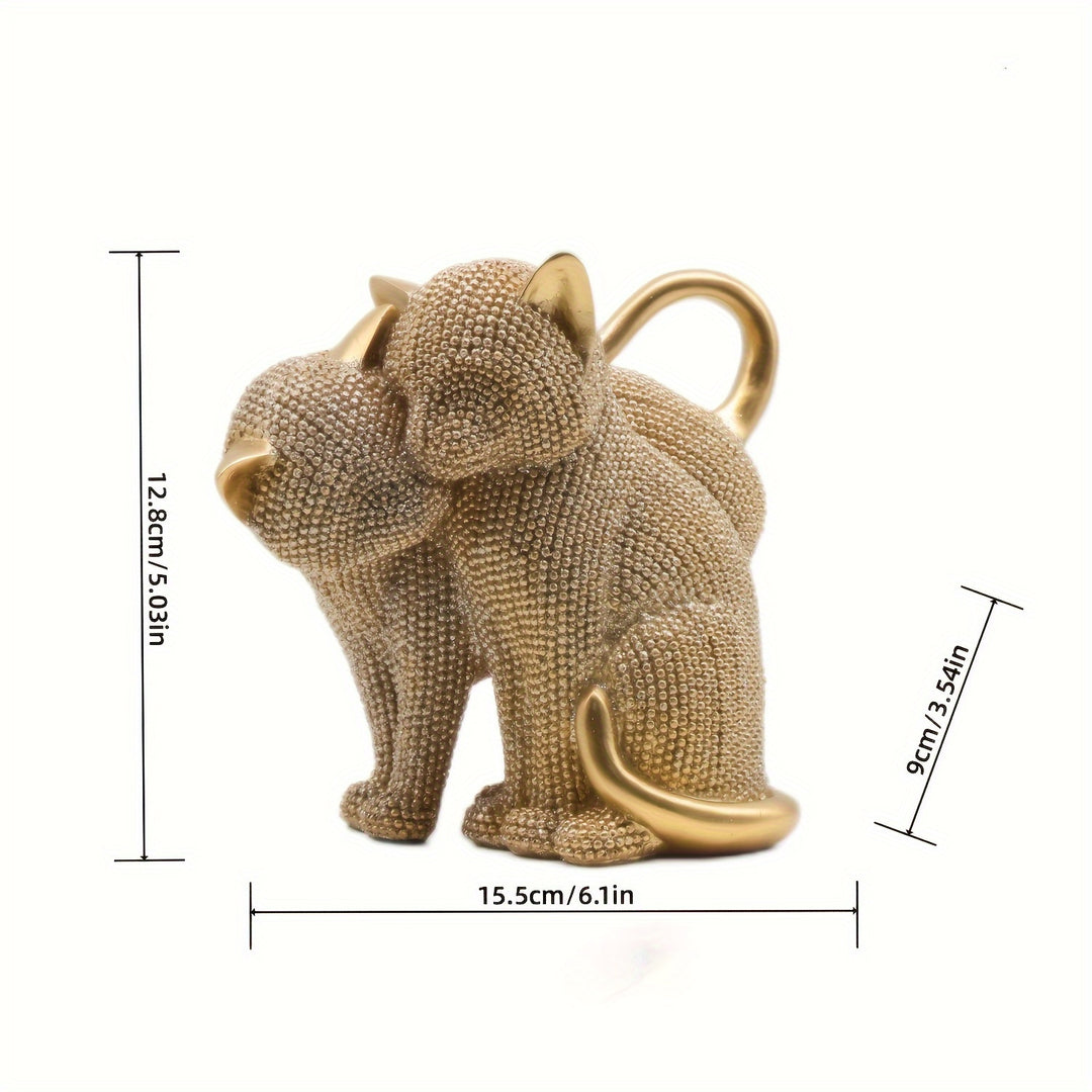 Elegance Cat Pair Sculpture