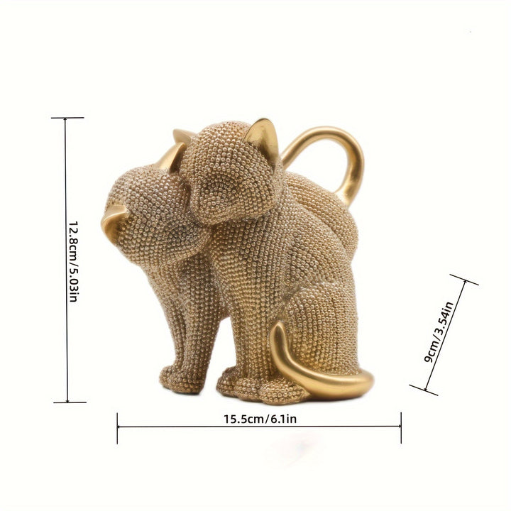 Elegance Cat Pair Sculpture