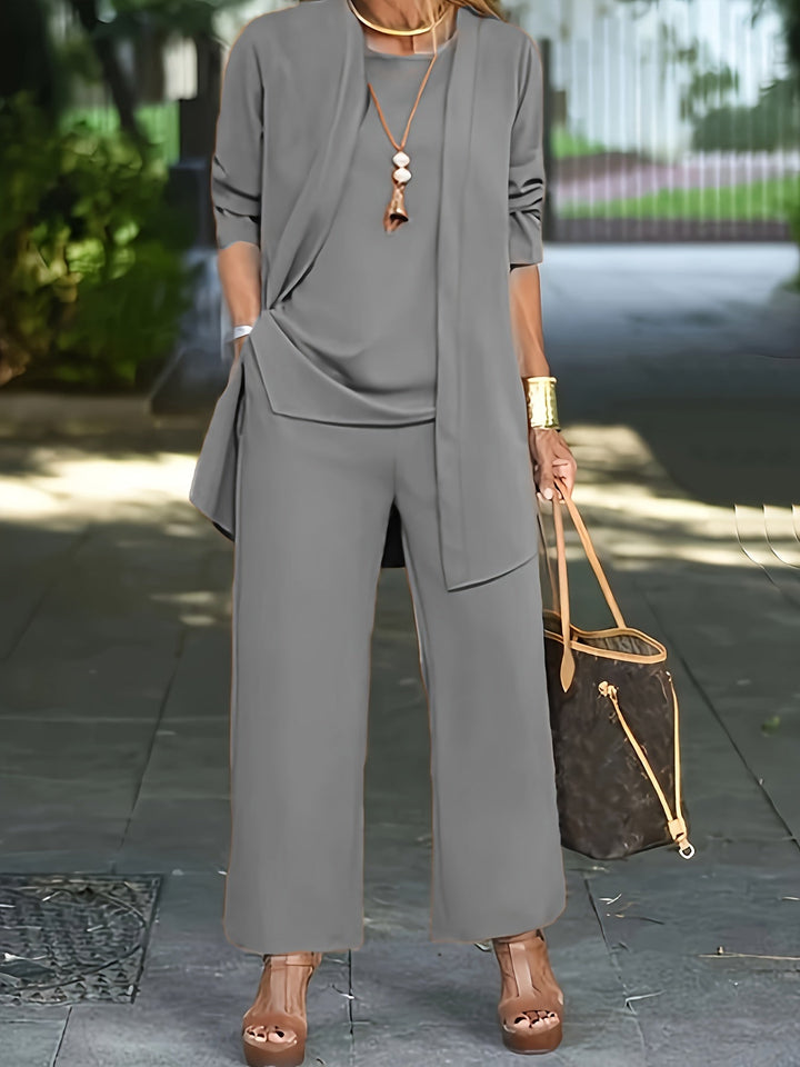 Eveline™ - Chic Effen Driedelig Set