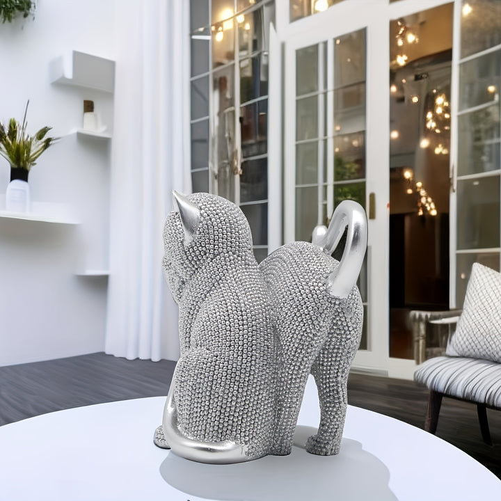 Elegance Cat Pair Sculpture