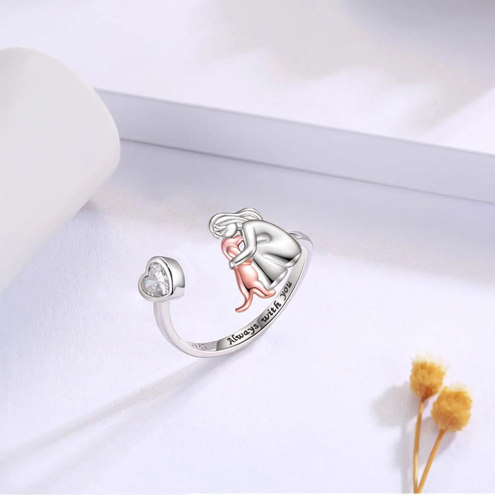 Alice Design | Dog Embrace Ring (Rose)