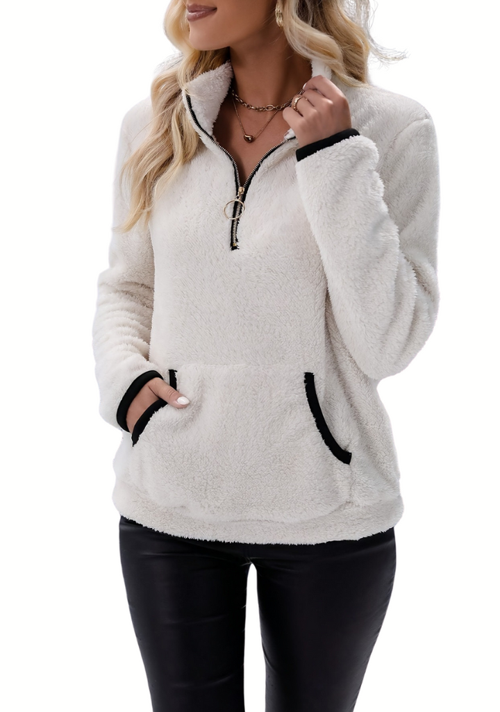 Romy™ | Fleece met halve rits