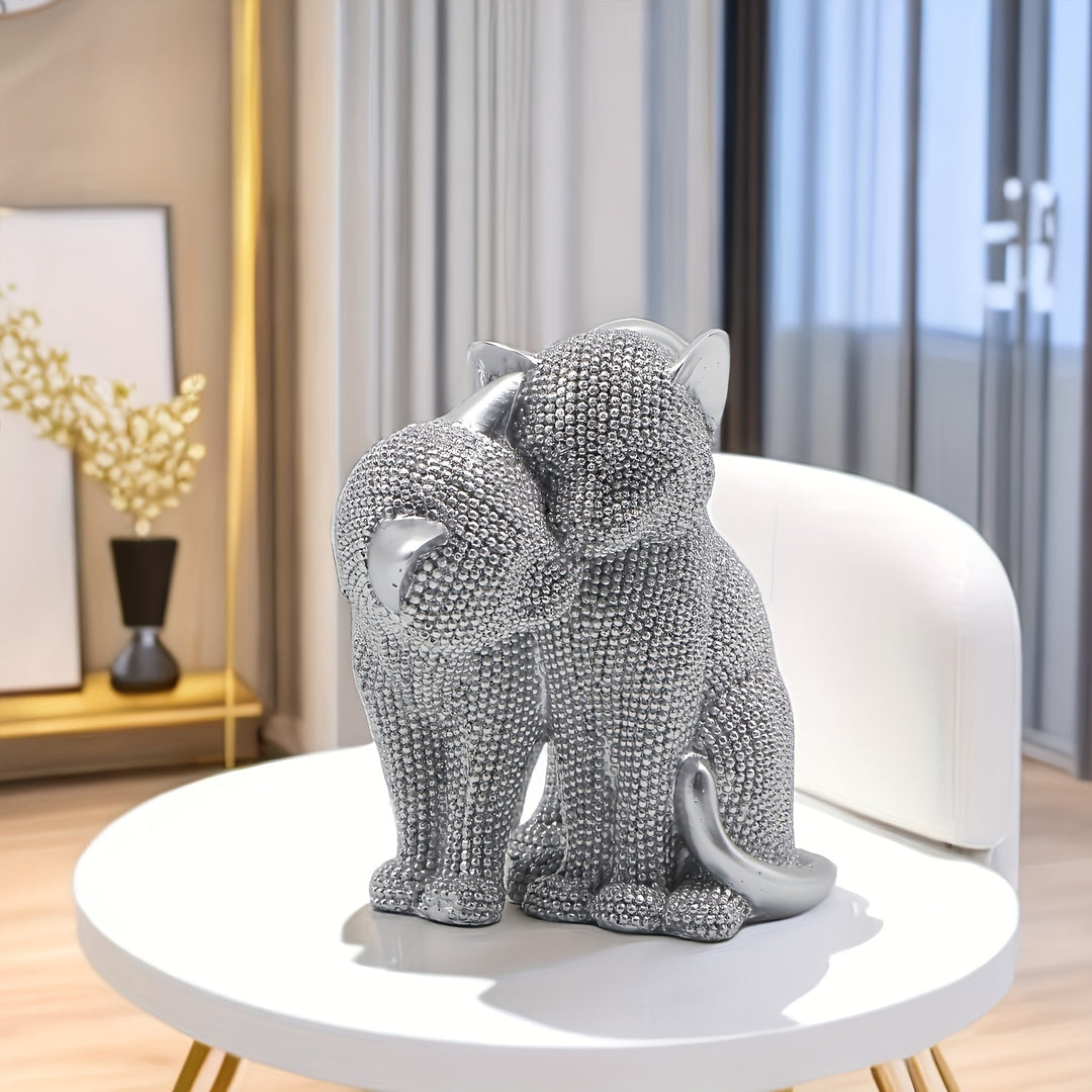 Elegance Cat Pair Sculpture