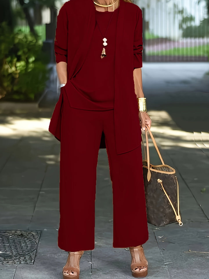 Eveline™ - Chic Effen Driedelig Set