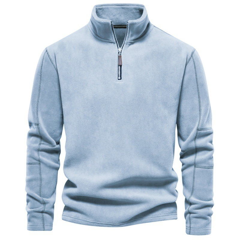 Richard - Fleece trui met kwart rits