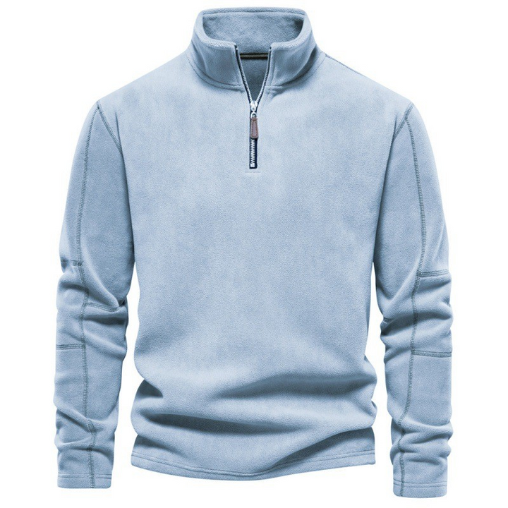 Richard - Fleece trui met kwart rits