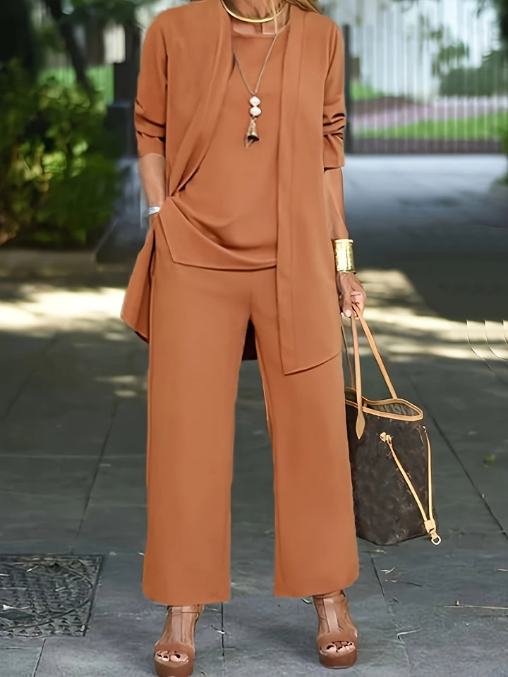 Eveline™ - Chic Effen Driedelig Set