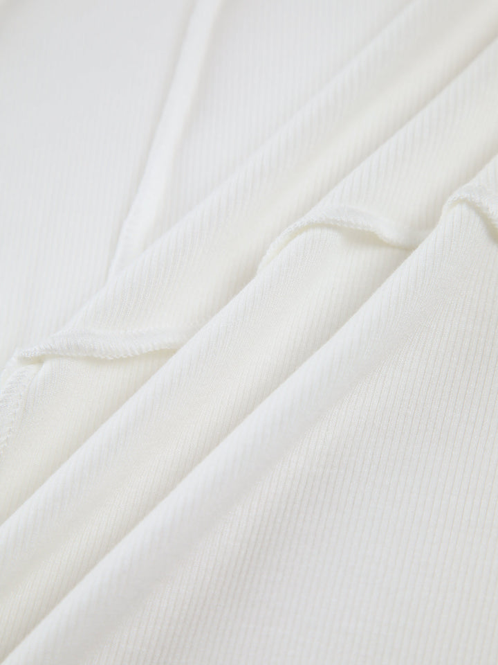 Jamie - Elegante Geribde Top met Lange Mouwen