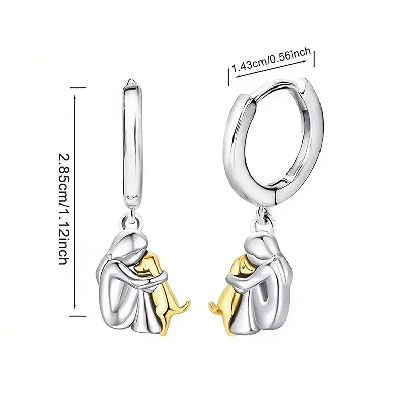 Alice Design | Dog Embrace Earrings