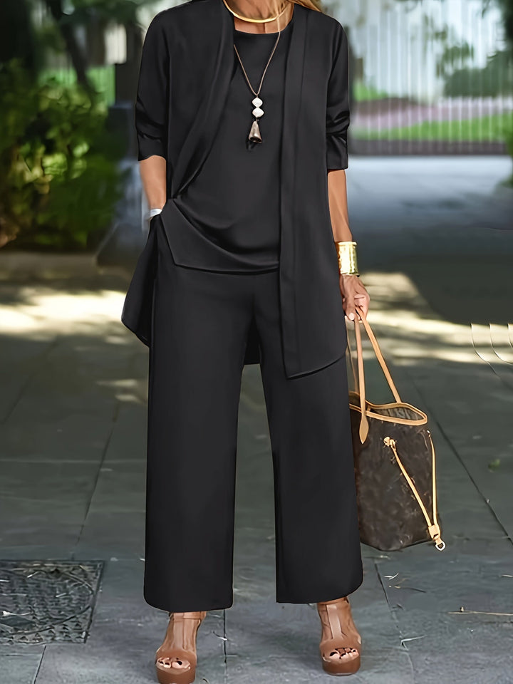 Eveline™ - Chic Effen Driedelig Set