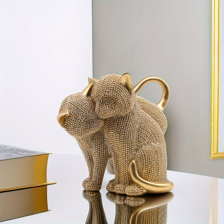 Elegance Cat Pair Sculpture
