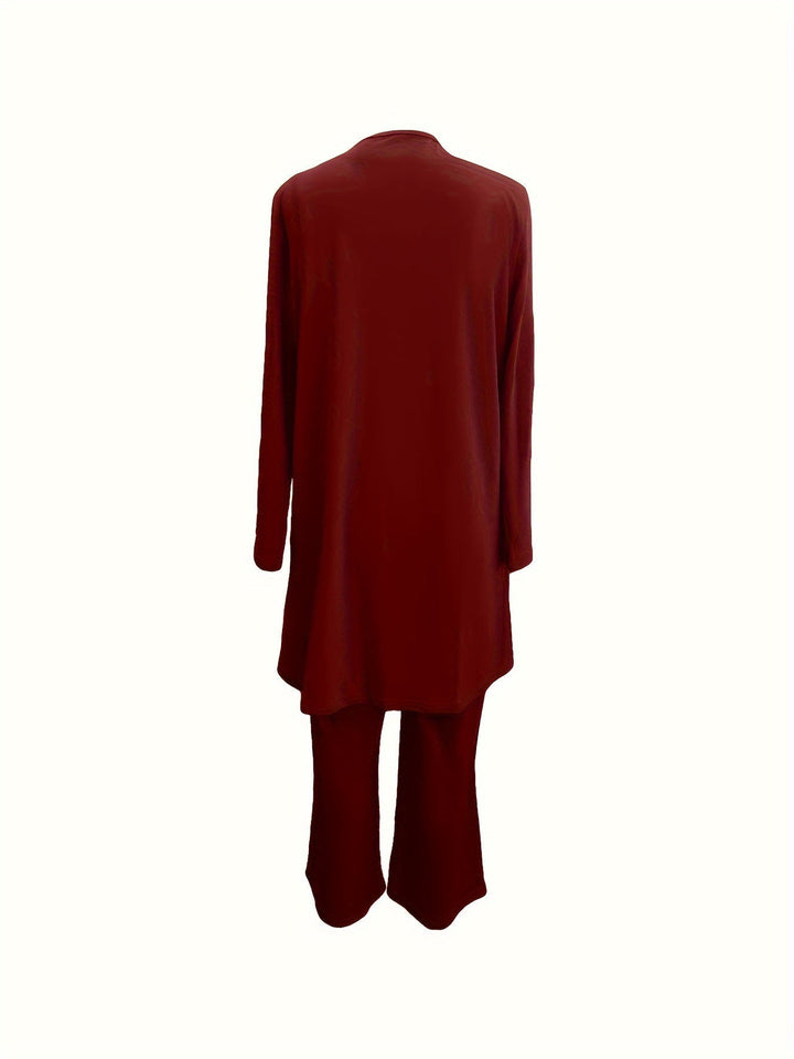 Eveline™ - Chic Effen Driedelig Set
