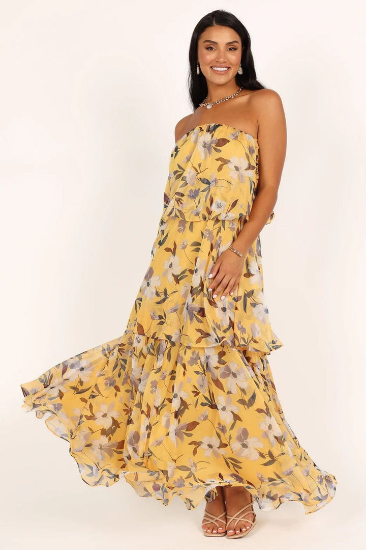Elsie™ | Gelaagde Strapless Maxijurk