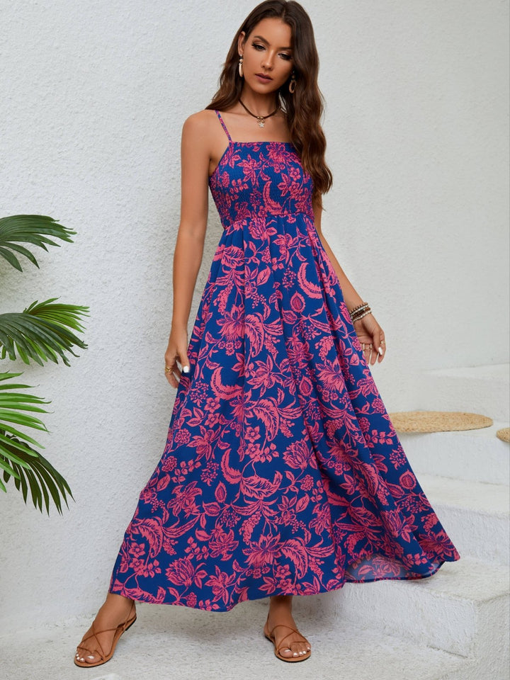 Emma™ | Bloemenprint Gathered Cami Jurk