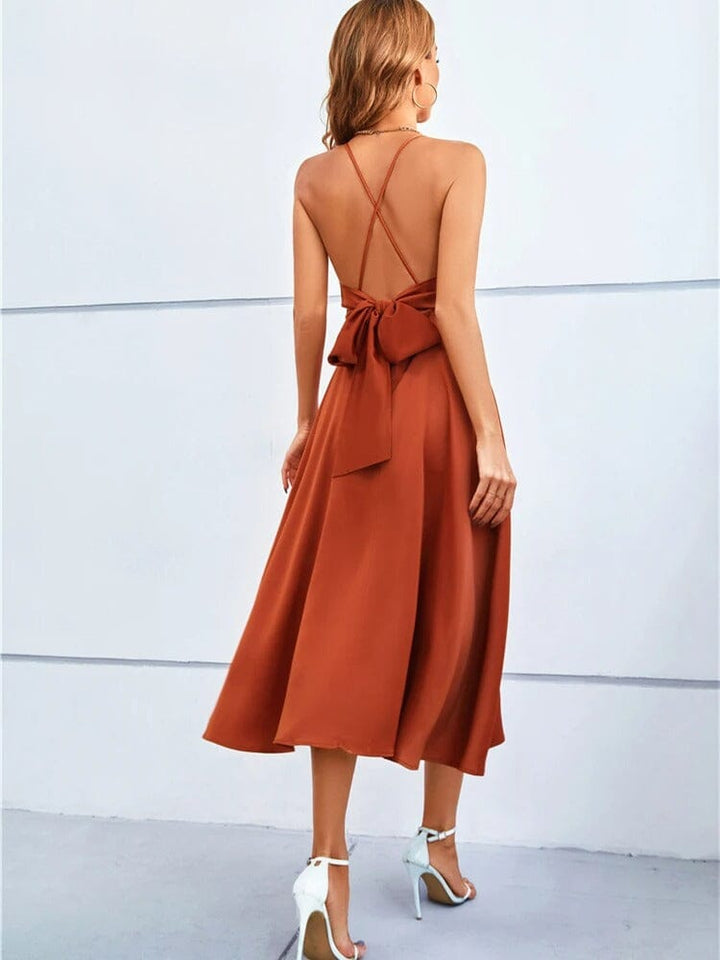 Mia™ | Luxe Strapless Zijde Maxi Jurk