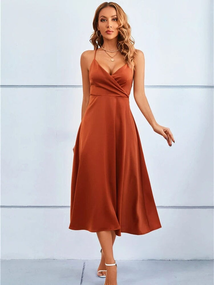 Mia™ | Luxe Strapless Zijde Maxi Jurk