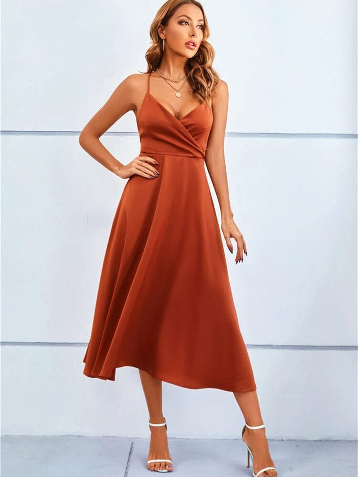 Mia™ | Luxe Strapless Zijde Maxi Jurk