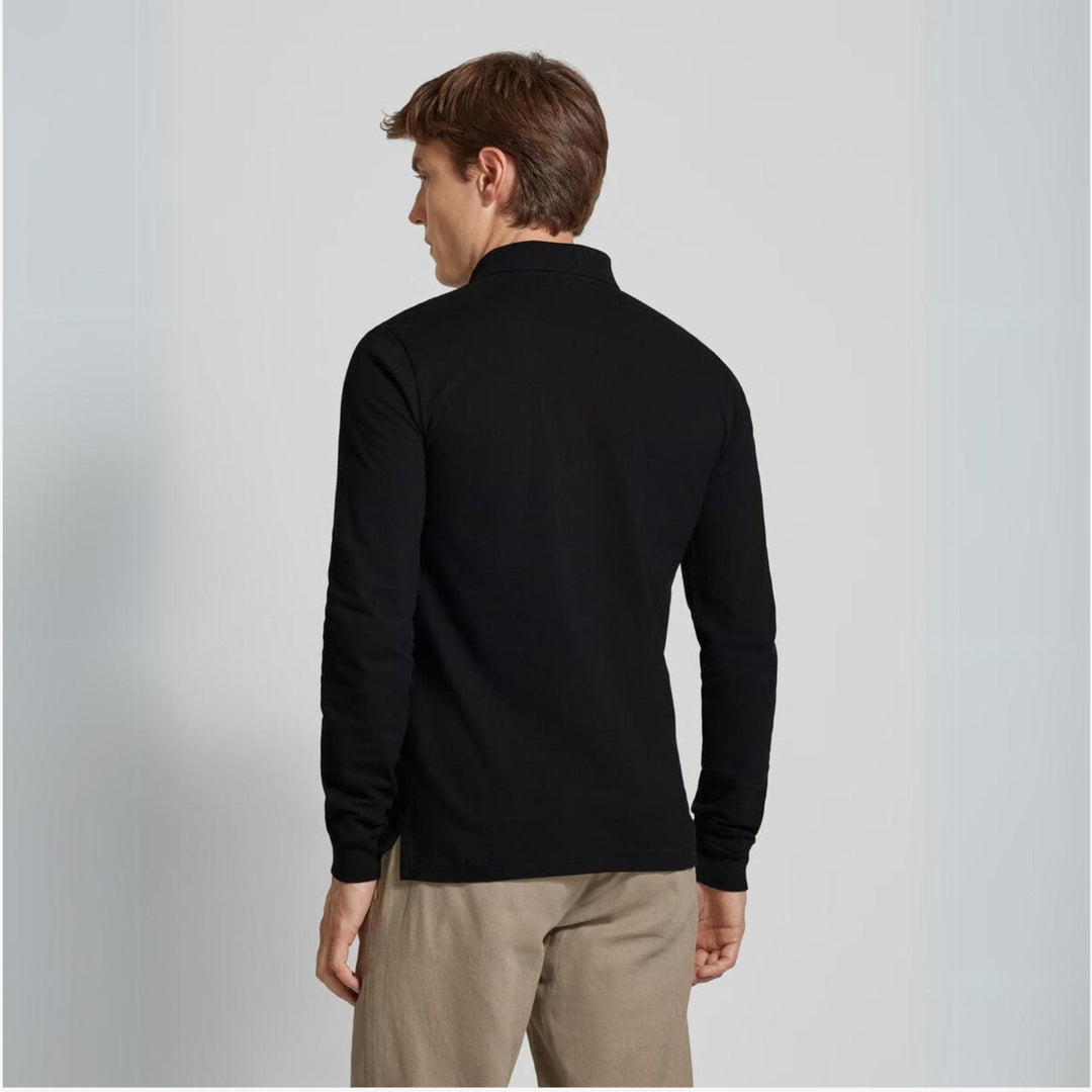 River - casual poloshirt met lange mouwen
