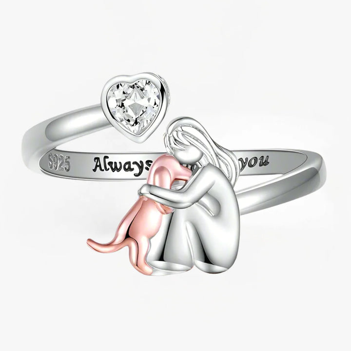 Alice Design | Dog Embrace Ring (Rose)