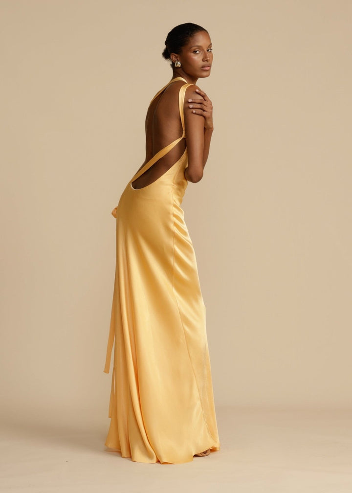 Sophia™ | Zijde Maxi-jurk met Elegante Bandjes