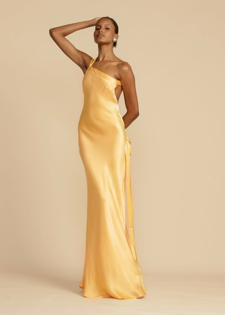 Sophia™ | Zijde Maxi-jurk met Elegante Bandjes