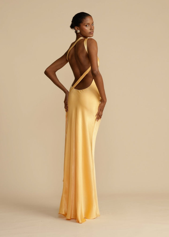 Sophia™ | Zijde Maxi-jurk met Elegante Bandjes