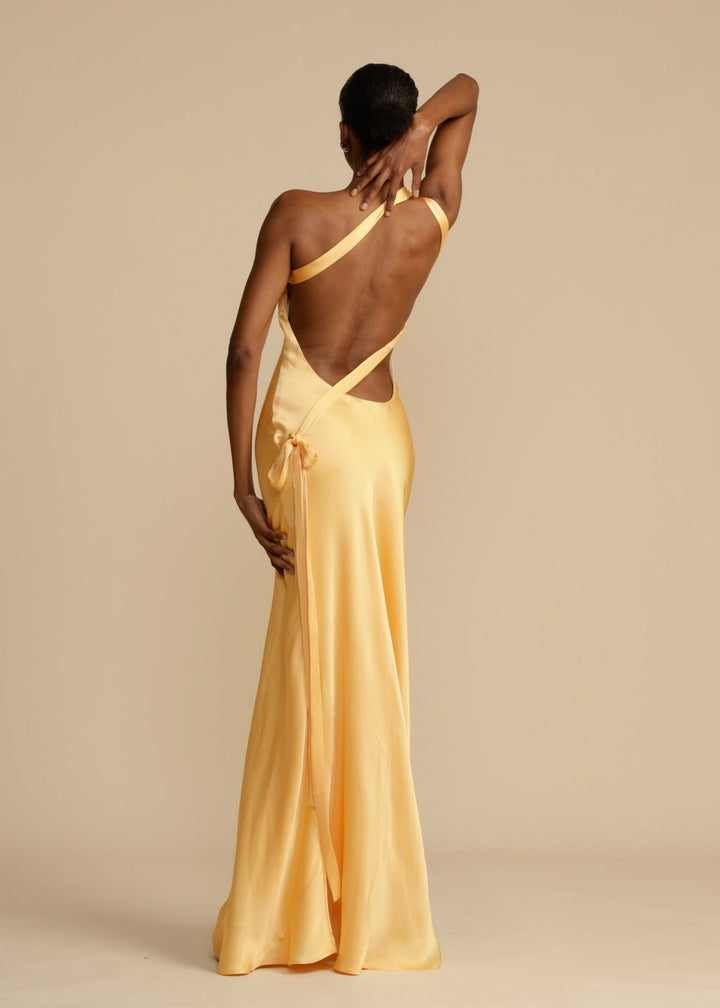 Sophia™ | Zijde Maxi-jurk met Elegante Bandjes