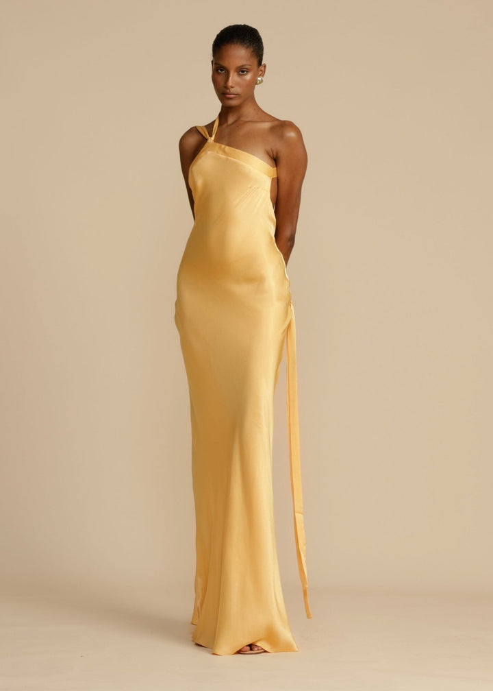 Sophia™ | Zijde Maxi-jurk met Elegante Bandjes