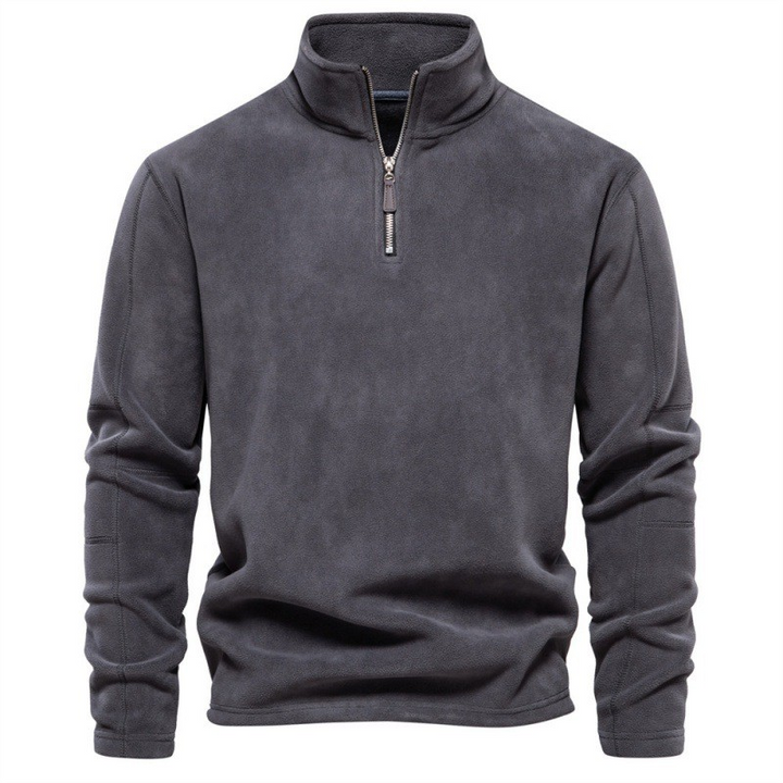 Richard - Fleece trui met kwart rits