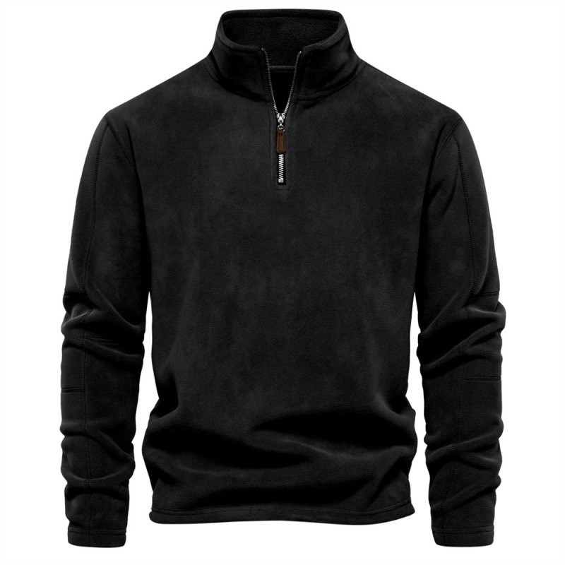 Richard - Fleece trui met kwart rits